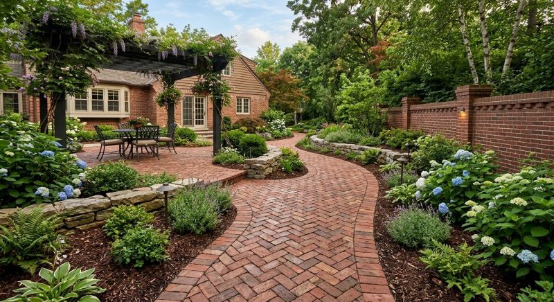 Brick Hardscape Construction in Burlington, VT
